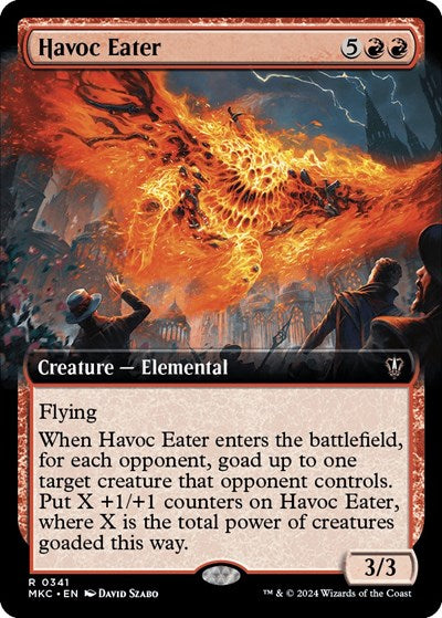 Havoc Eater (Extended Art) (Commander: Murders at Karlov Manor) Medium Play