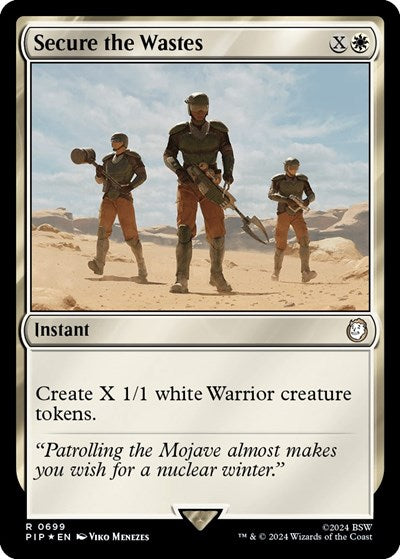 Secure the Wastes (Surge Foil) (Universes Beyond: Fallout) Light Play Foil
