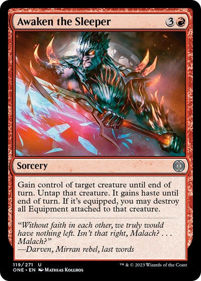 Awaken the Sleeper (Phyrexia: All Will Be One) Light Play