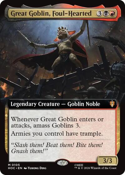 Great Goblin  Foul Hearted  Extended Art|1|0|0.00