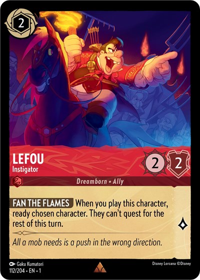 Lefou - Instigator (The First Chapter) Near Mint Cold Foil