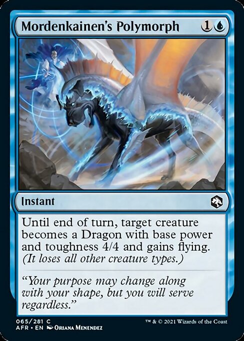 Mordenkainen's Polymorph (Adventures in the Forgotten Realms) Light Play Foil