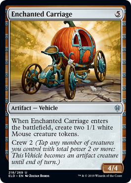 Enchanted Carriage (Throne of Eldraine) Light Play