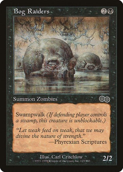 Bog Raiders (Urza's Saga) Light Play