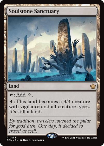 Soulstone Sanctuary (Promo Pack: Secrets of Strixhaven) Light Play Foil