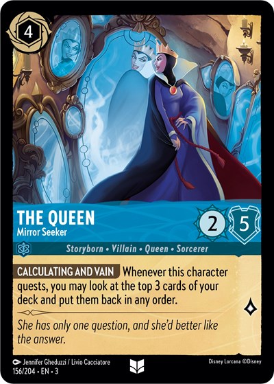 The Queen - Mirror Seeker (Into the Inklands) Near Mint Cold Foil