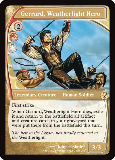 Gerrard, Weatherlight Hero (Future Sight) (Mystery Booster 2) Light Play Foil