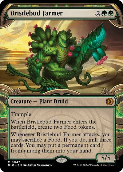 Bristlebud Farmer (Showcase) (Outlaws of Thunder Junction: The Big Score) Light Play Foil
