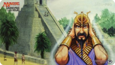 Magic Grand Prix 2017 Playmat: Las Vegas (Version 4) Ancestral Recall (Magic Promotional Playmats) New