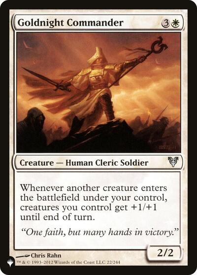 Goldnight Commander (The List) Near Mint