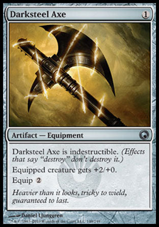 Darksteel Axe (Scars of Mirrodin) Medium Play Foil