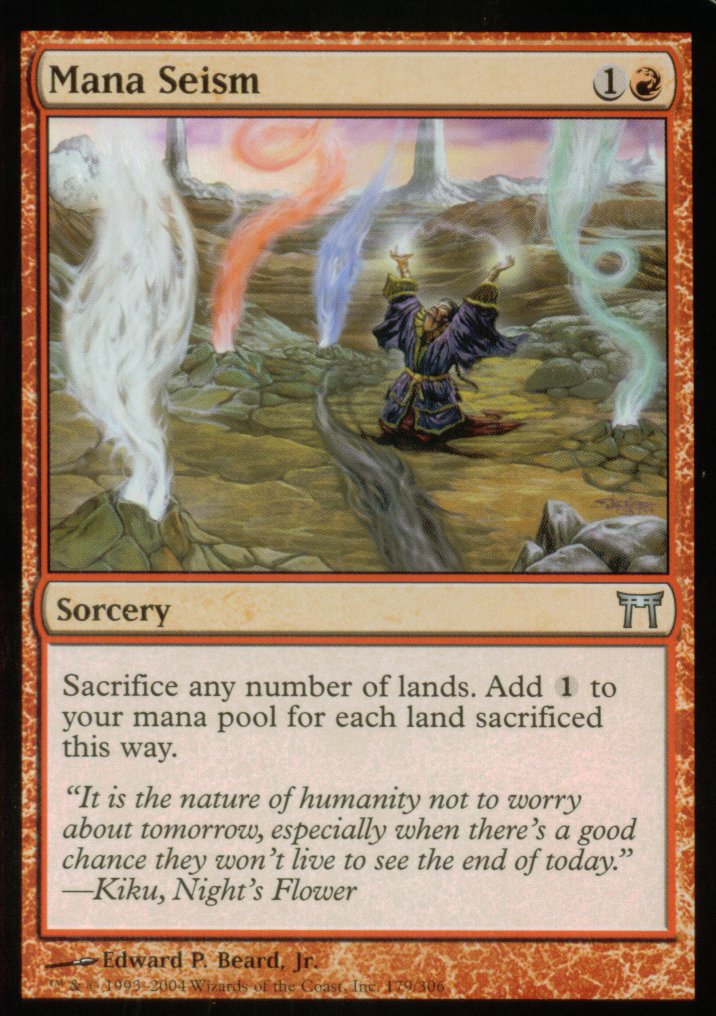 Mana Seism (Champions of Kamigawa) Light Play