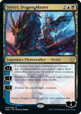 Sivitri, Dragon Master (Commander: Dominaria United) Light Play Foil