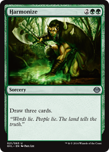 Harmonize (Duel Decks Anthology: Garruk vs Liliana) Light Play