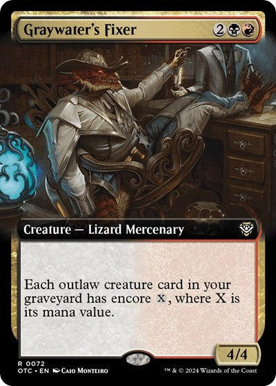 Graywater's Fixer (Extended Art) (Commander: Outlaws of Thunder Junction) Near Mint Foil