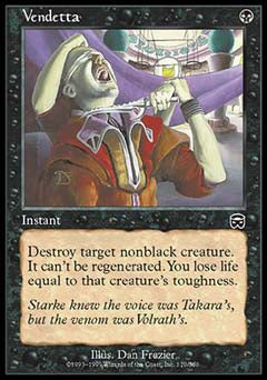 Vendetta (Mercadian Masques) Damaged / Poor