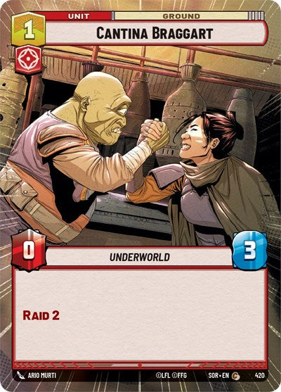 Cantina Braggart (Hyperspace) (Spark of Rebellion) Near Mint Foil