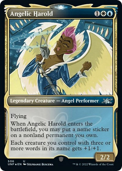Angelic Harold (Showcase) (Galaxy Foil) (Unfinity) Light Play Foil