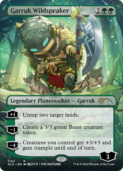 Garruk Wildspeaker (Borderless) (Secret Lair) Near Mint