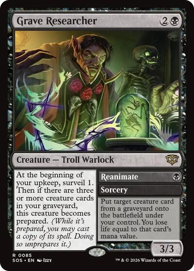 Grave Researcher (Promo Pack: Secrets of Strixhaven) Near Mint