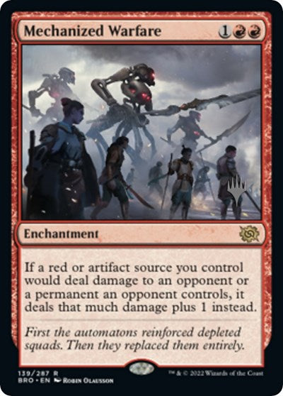 Mechanized Warfare (Promo Pack: The Brothers War) Near Mint Foil