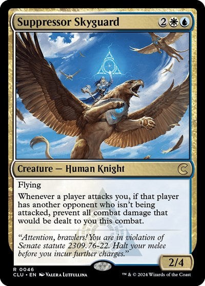 Suppressor Skyguard (Ravnica: Clue Edition) Medium Play