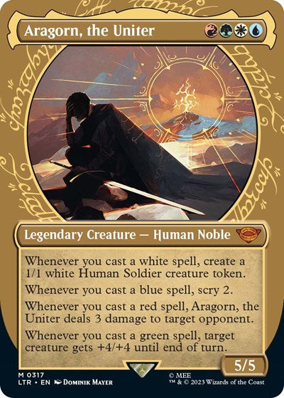 Aragorn, the Uniter (Showcase) (Universes Beyond: The Lord of the Rings: Tales of Middle-earth) Light Play
