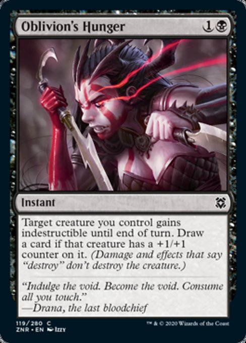 Oblivion's Hunger (Zendikar Rising) Light Play