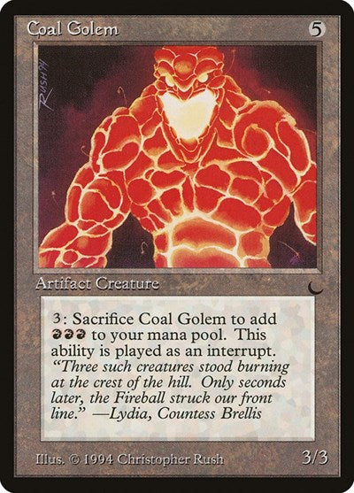 Coal Golem (The Dark) Near Mint