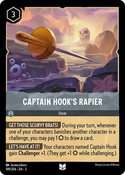 Captain Hook's Rapier (Into the Inklands) Near Mint Cold Foil