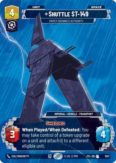 Shuttle ST-149 Under Krennic's Authority (Prestige) (Jump to Lightspeed) Near Mint