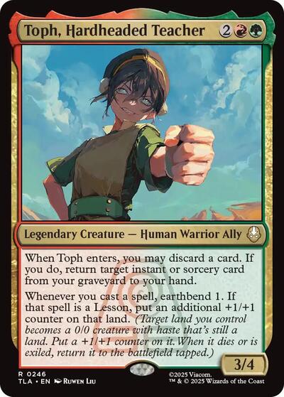 Toph, Hardheaded Teacher (Avatar: The Last Airbender) Near Mint Foil