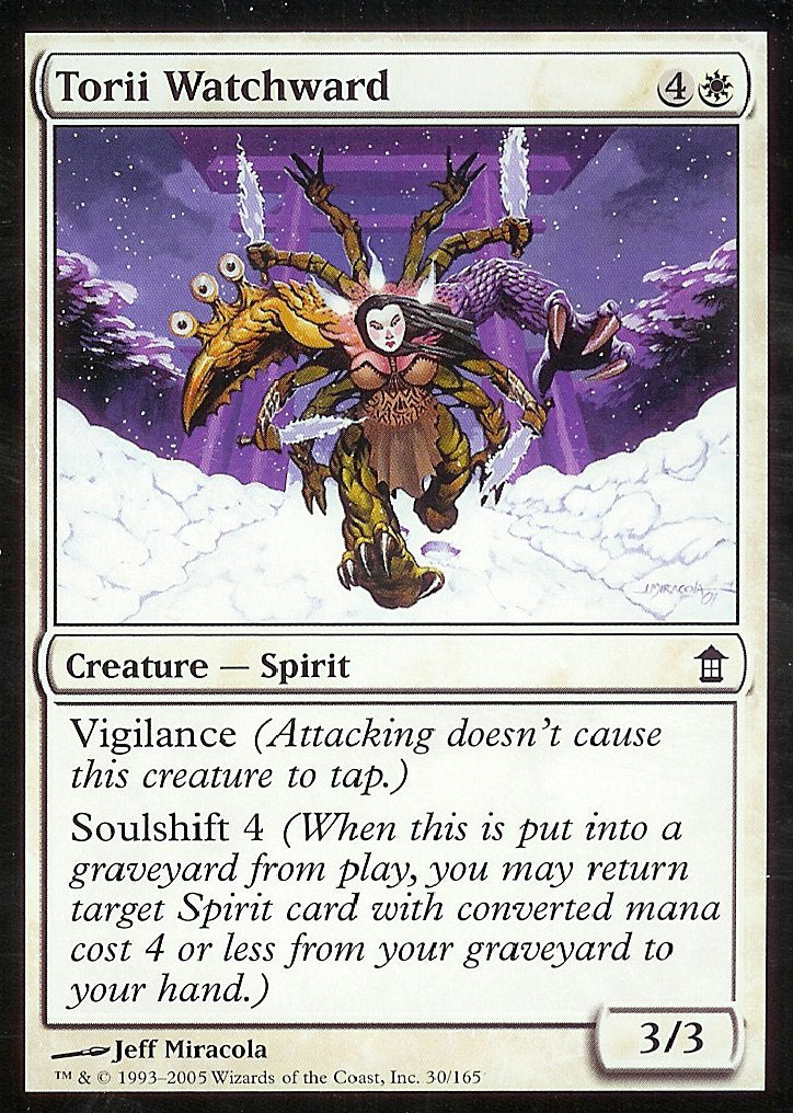 Torii Watchward (Saviors of Kamigawa) Damaged / Poor