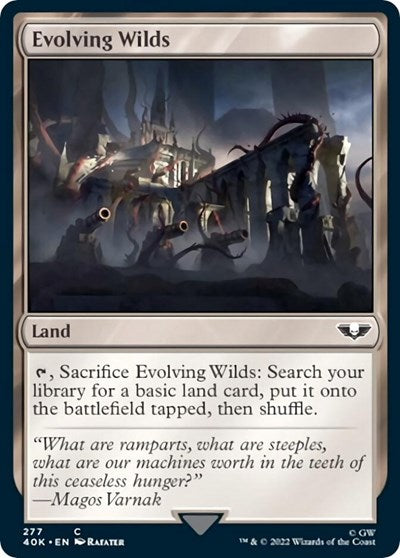 Evolving Wilds (Surge Foil) (Universes Beyond: Warhammer 40K) Near Mint Foil