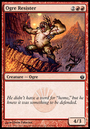 Ogre Resister (Mirrodin Besieged) Light Play Foil