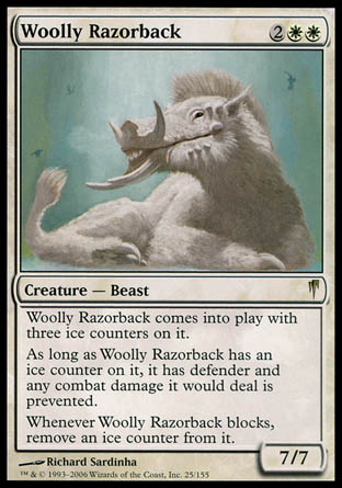 Woolly Razorback (Coldsnap) Light Play Foil