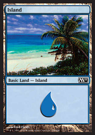 Island (236) (Magic 2011 Core Set) Medium Play
