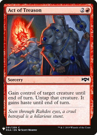 Act of Treason (Mystery Booster) Near Mint
