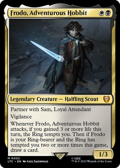 Frodo, Adventurous Hobbit (Commander: The Lord of the Rings: Tales of Middle-earth) Light Play Foil
