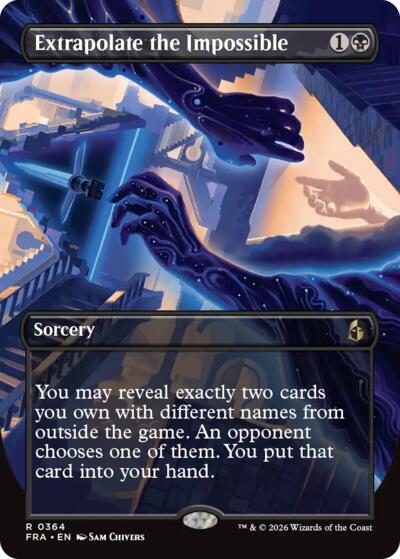 Extrapolate the Impossible (Borderless) (Reality Fracture) Near Mint