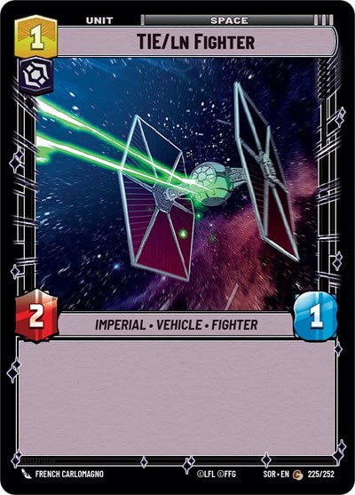 TIE/ln Fighter (Spark of Rebellion) Near Mint Foil