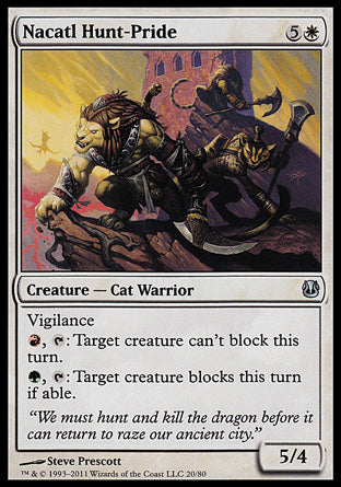 Nacatl Hunt-Pride (Duel Decks: Ajani vs Nicol Bolas) Medium Play