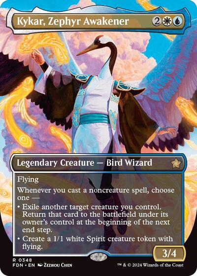 Kykar, Zephyr Awakener (Borderless) (Foundations) Light Play