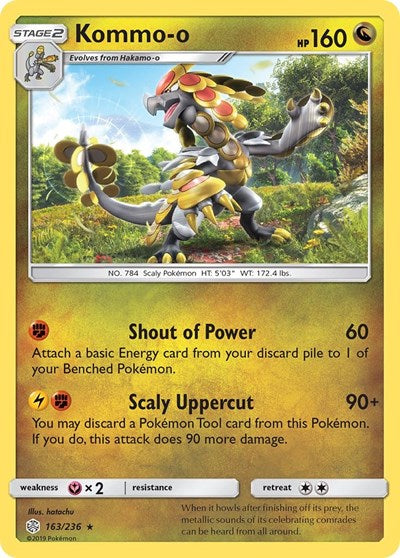 Kommo-o (SM - Cosmic Eclipse) Light Play Holofoil