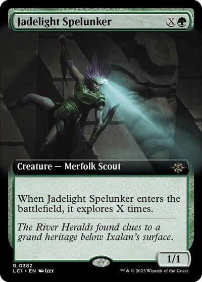 Jadelight Spelunker (Extended Art) (The Lost Caverns of Ixalan) Light Play Foil