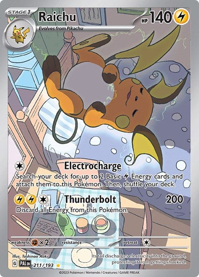Raichu - 211 (SV02: Paldea Evolved) Near Mint Holofoil