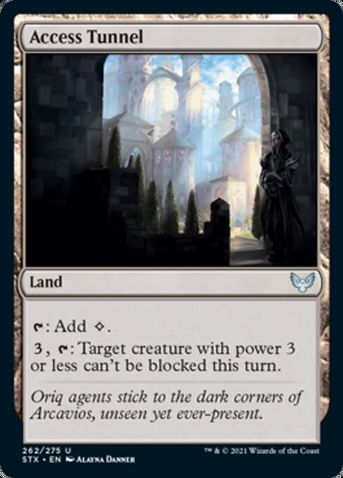 Access Tunnel (Strixhaven) Light Play Foil