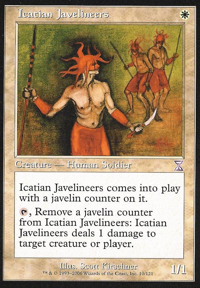Icatian Javelineers (Time Spiral Time Shifted) Medium Play Foil