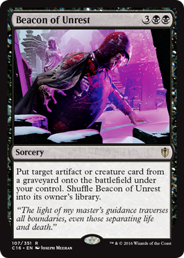 Beacon of Unrest (Commander 2016 Edition) Damaged / Poor