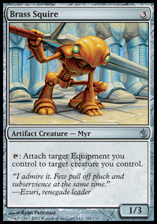 Brass Squire (Mirrodin Besieged) Heavy Play
